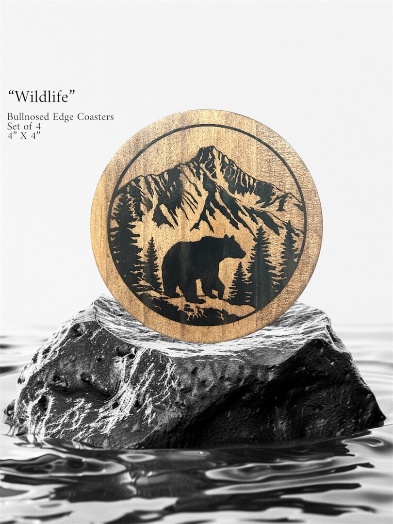 Wood-burned Coasters, Bullnosed Edge | MakerPlace by Michaels Wood-burned Coasters, Bullnosed Edge | MakerPlace by Michaels